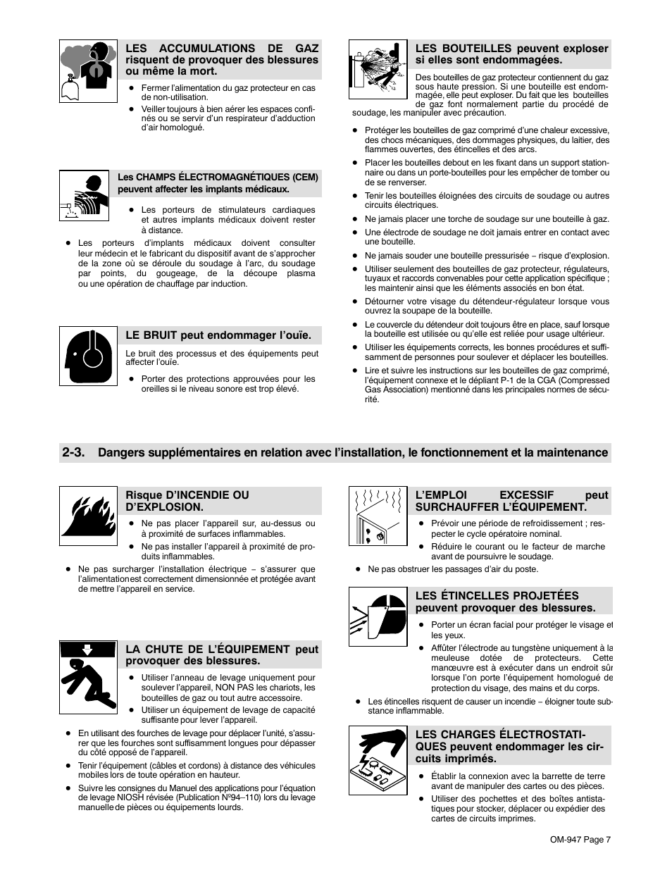 Hobart Welding Products HANDLER OM-947 User Manual | Page 11 / 48