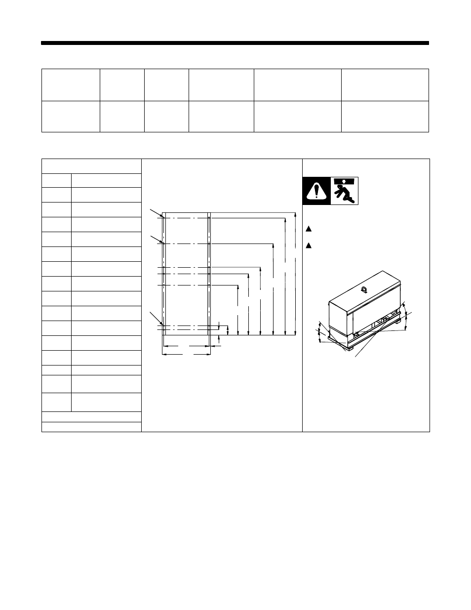 1. weld, power, and engine specifications, 2. dimensions, weights, and operating angles | Hobart Welding Products CONTRACTOR 3225D User Manual | Page 14 / 60