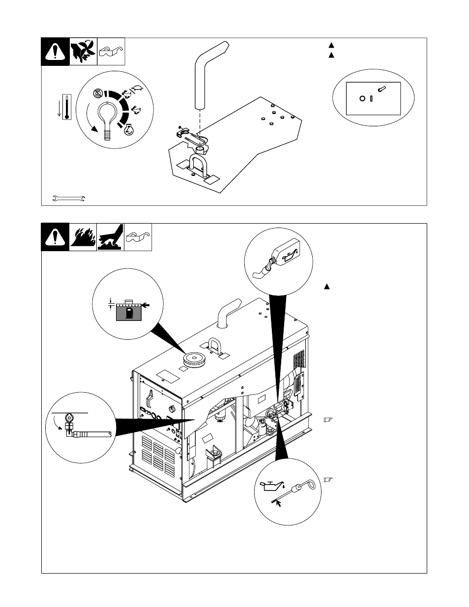 3. installing muffler pipe, 4. engine prestart checks | Hobart Welding Products CONTRACTOR 3225D User Manual | Page 19 / 60