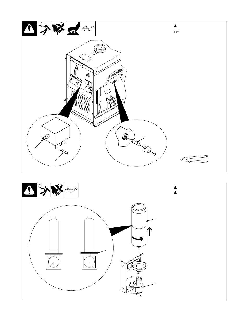 6. overload protection, 7. servicing optional ether starting aid | Hobart Welding Products CONTRACTOR 3225D User Manual | Page 33 / 60