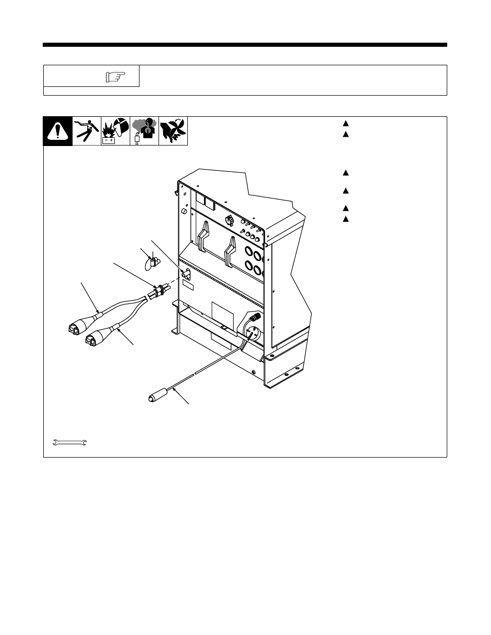 1. jump start/battery charge cable connections | Hobart Welding Products POWERPAK OM-478 User Manual | Page 32 / 84