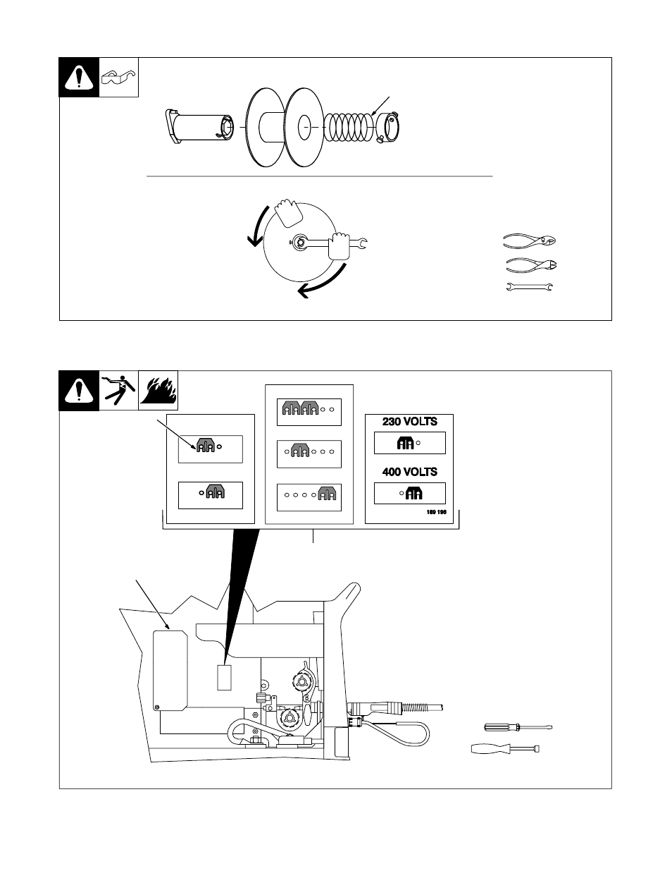 11. positioning jumper links | Hobart Welding Products IRONMAN OM-198 683C User Manual | Page 17 / 44