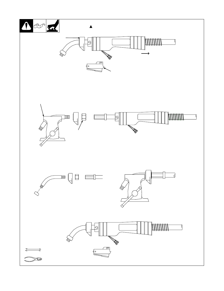 8. replacing switch and/or head tube | Hobart Welding Products IRONMAN OM-198 683C User Manual | Page 28 / 44