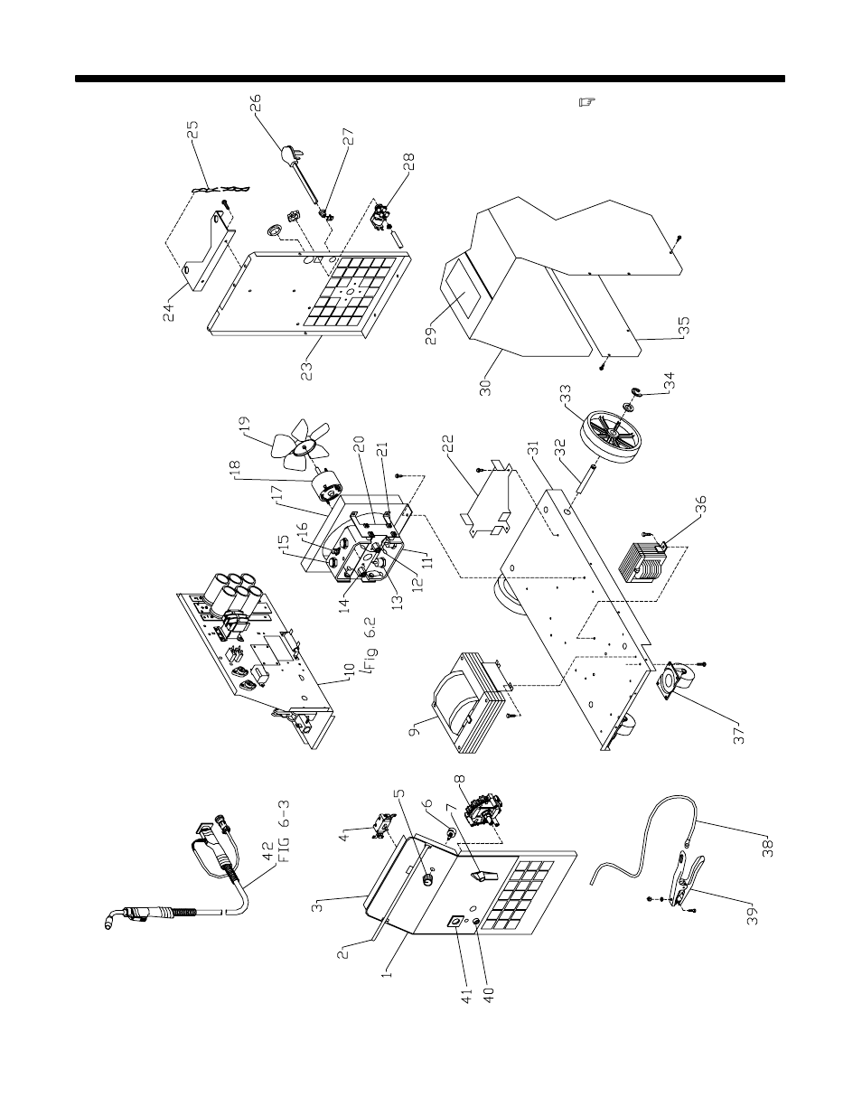 6 – parts list | Hobart Welding Products BETA-MIG 1800 User Manual | Page 28 / 36