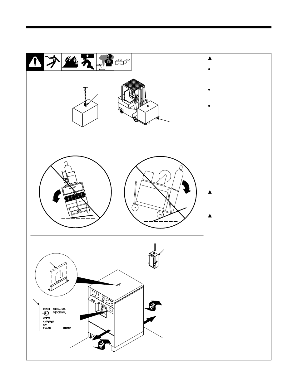 1. selecting a location | Hobart Welding Products CYBERTIG 350LX User Manual | Page 16 / 52