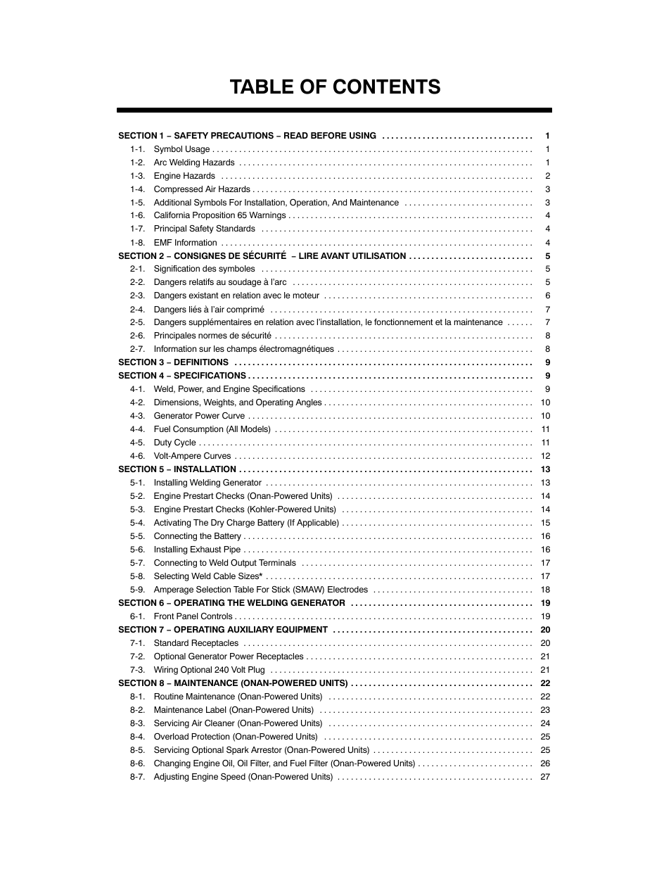 Hobart Welding Products CHAMPION 10 User Manual | Page 3 / 64