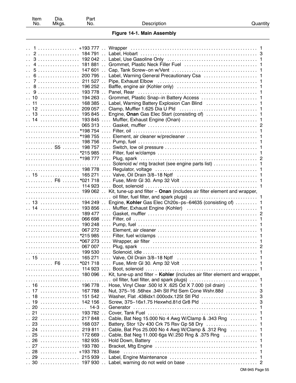 Hobart Welding Products CHAMPION 10 User Manual | Page 59 / 64