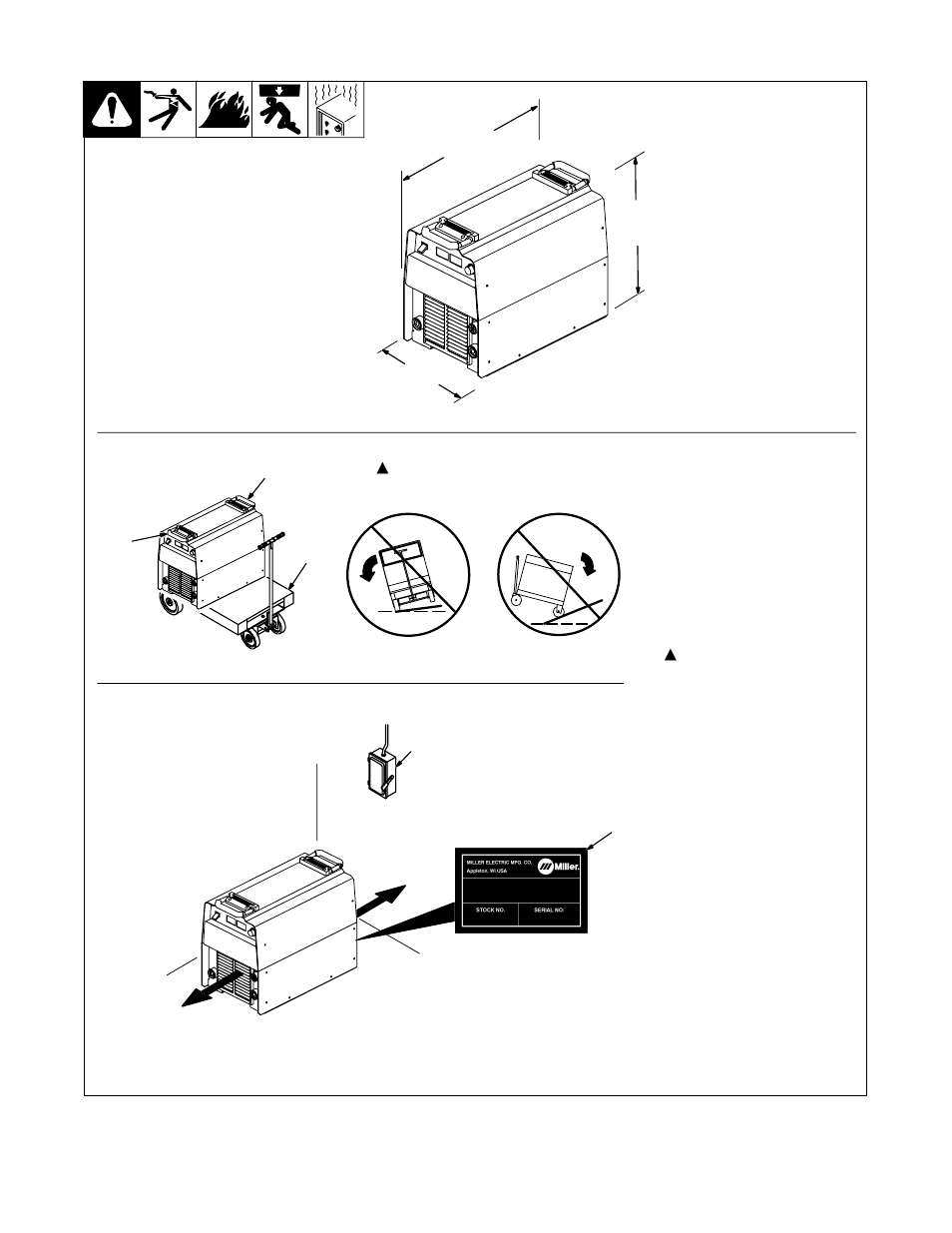 4. selecting a location | Hobart Welding Products STELLAR AT OM-180 670Q User Manual | Page 19 / 36