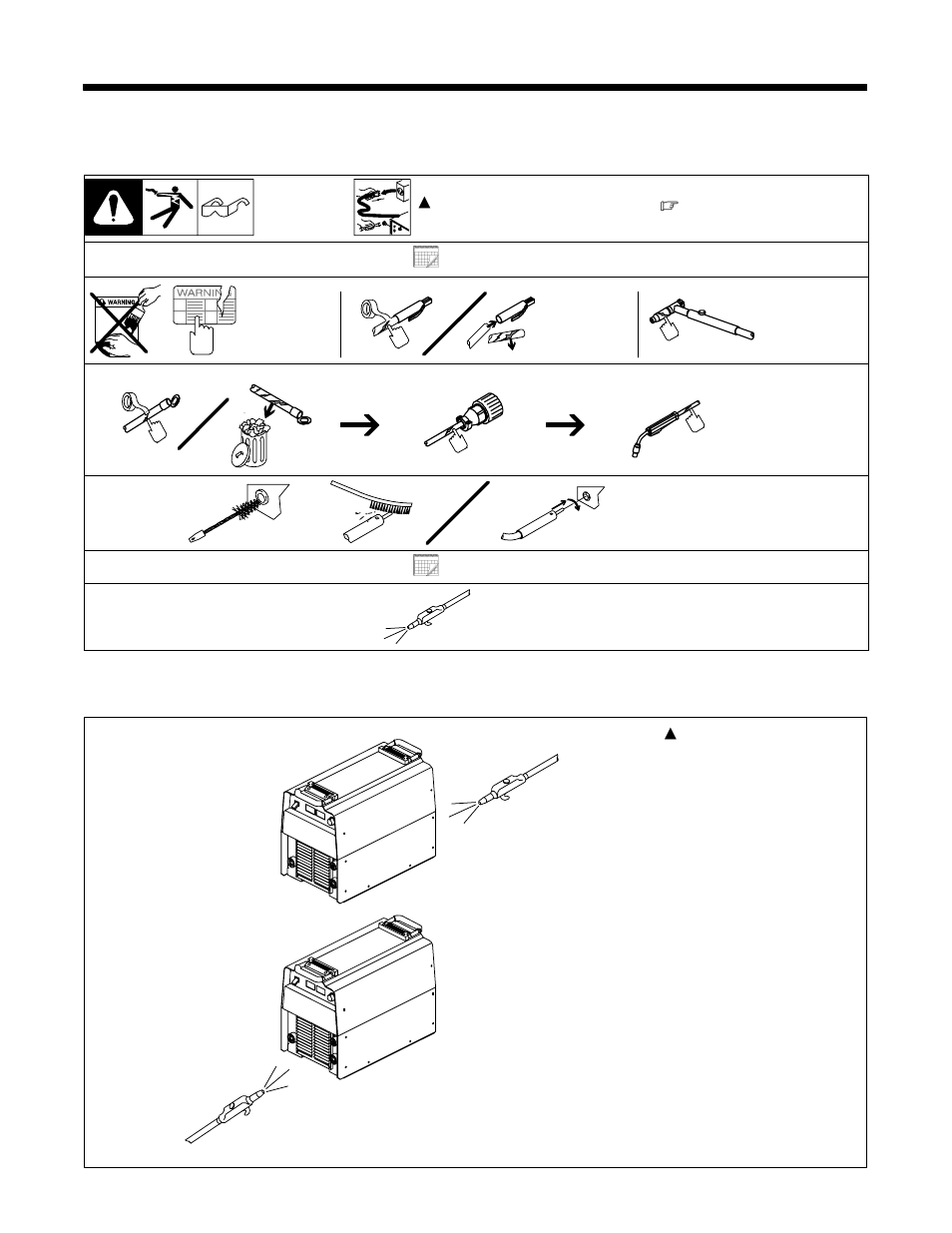 1. routine maintenance, 3 months, 6 months | 2. blowing out inside of unit | Hobart Welding Products STELLAR AT OM-180 670Q User Manual | Page 27 / 36