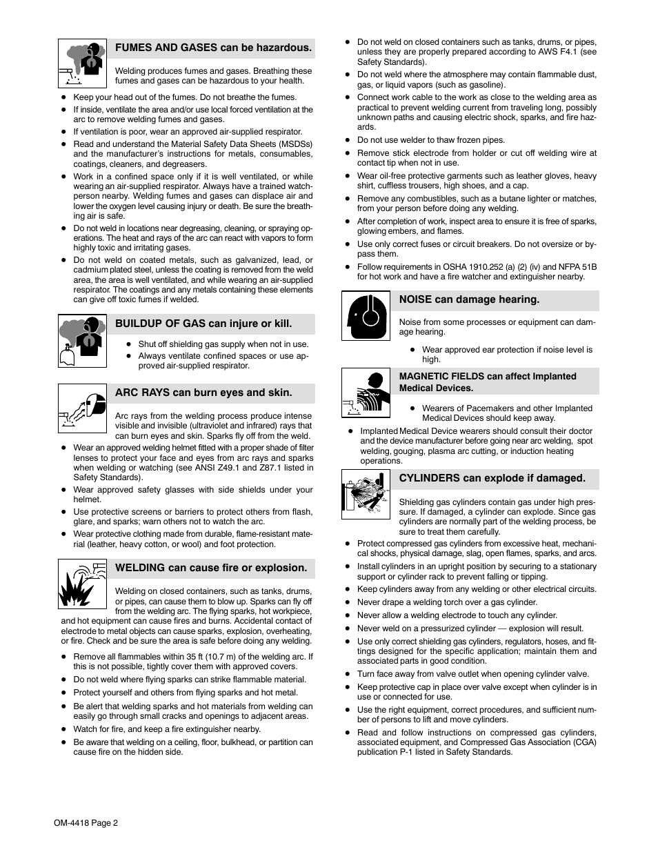 Hobart Welding Products CHAMPION 4500 User Manual | Page 6 / 54