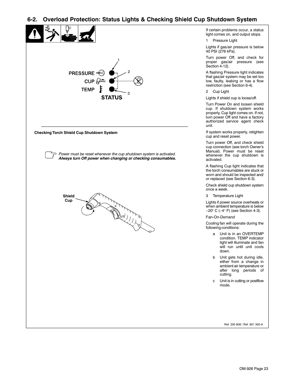 Hobart Welding Products AirForce 625 And ICE-40C Torch User Manual | Page 27 / 40