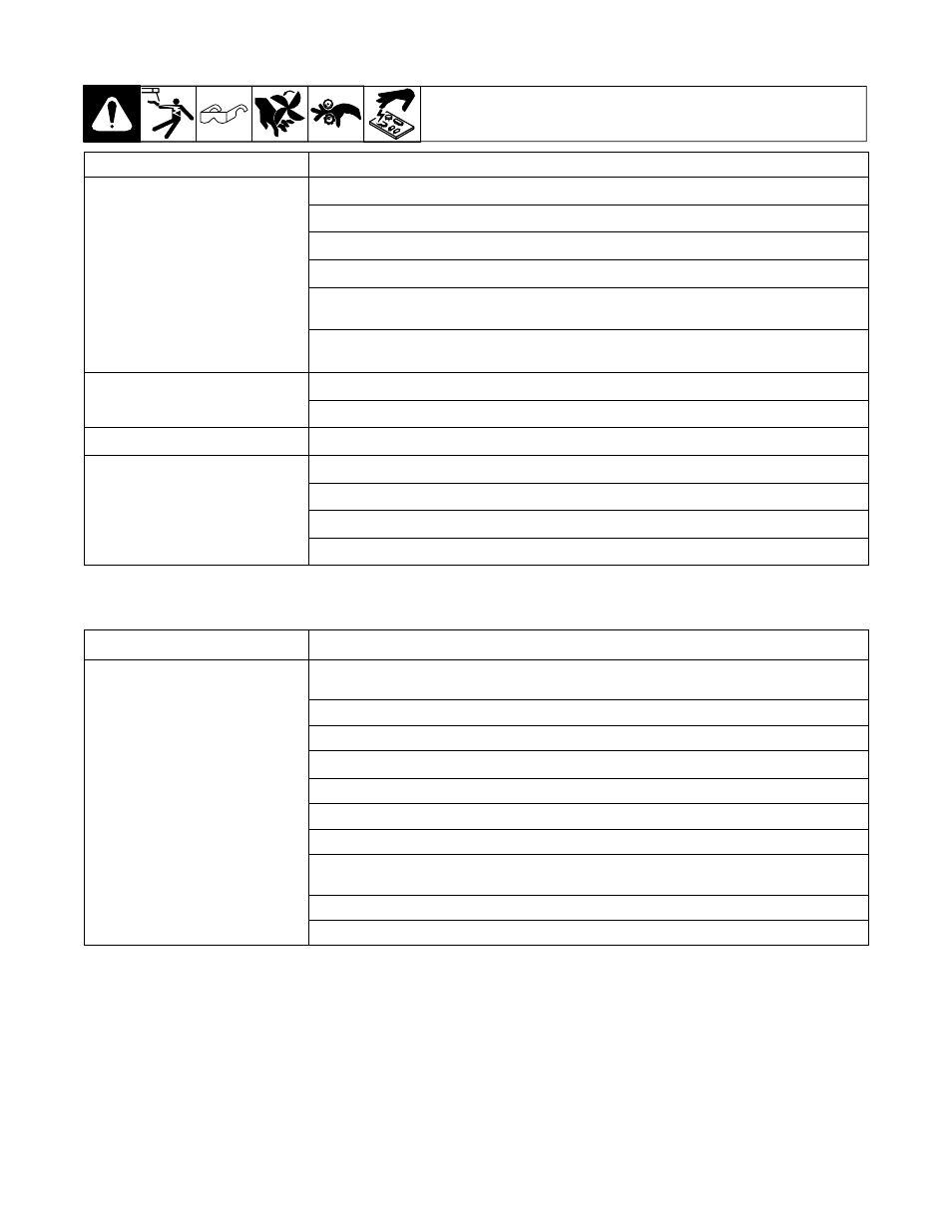 6. welding troubleshooting table, 7. wire drive/gun, Troubleshooting table | Hobart Welding Products BETA-MIG 2250 User Manual | Page 25 / 40