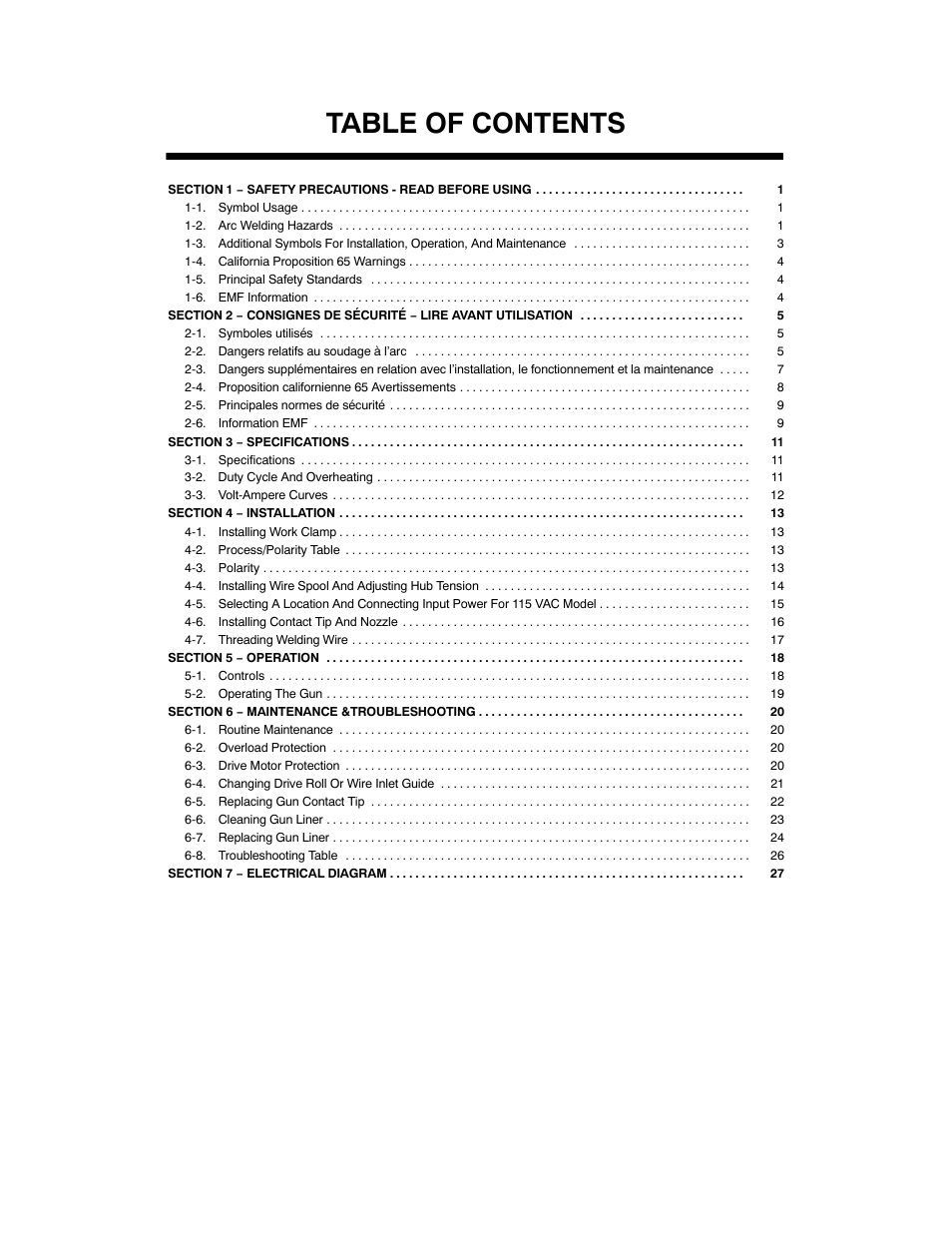 Hobart Welding Products Handler 125 EZ User Manual | Page 3 / 48