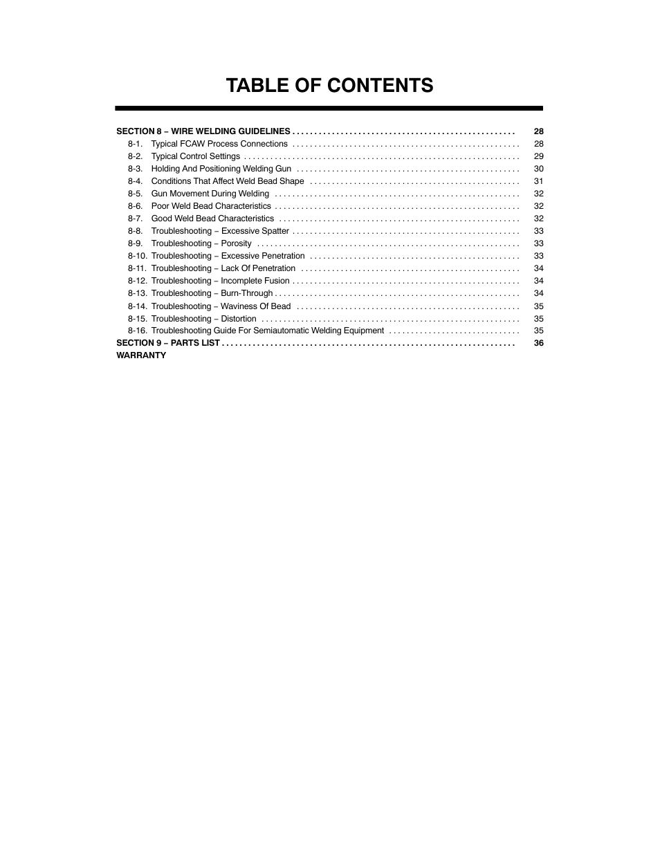 Hobart Welding Products Handler 125 EZ User Manual | Page 4 / 48