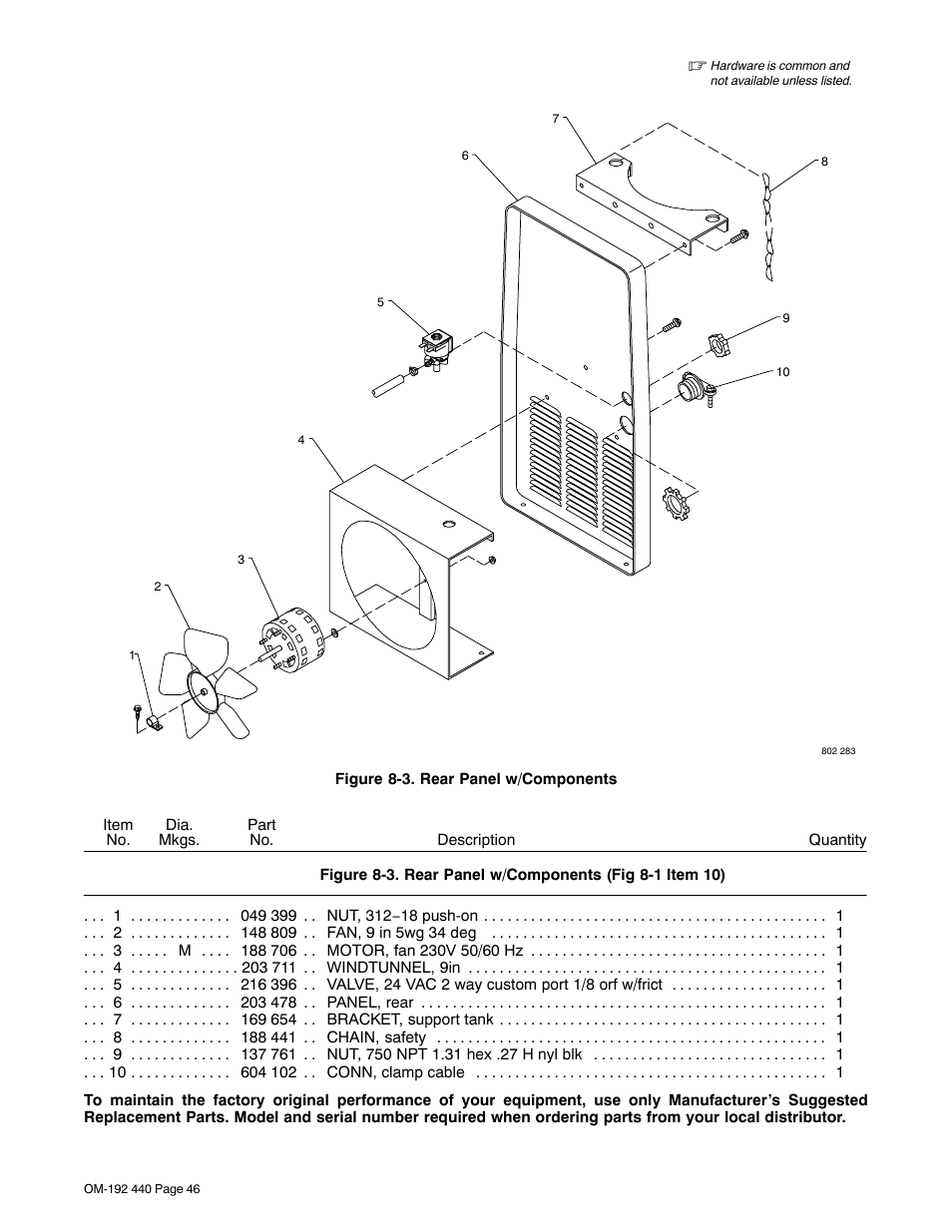 Fig 8-3 | Hobart Welding Products IRONMAN 250 User Manual | Page 50 / 56