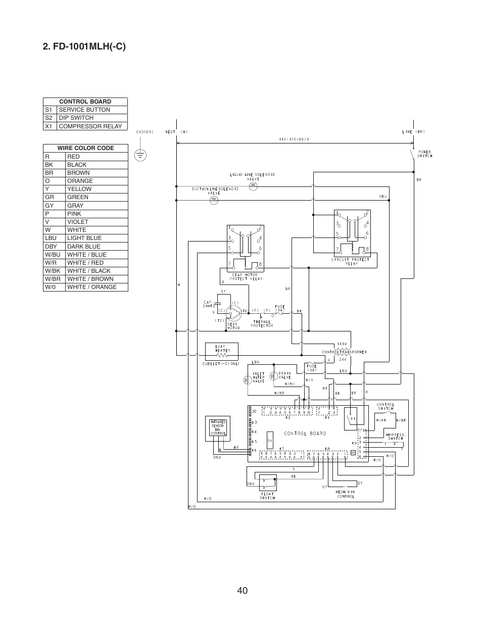 Fd-1001mlh(-c) | Hoshizaki FD-1001MWH(-C)  EN User Manual | Page 40 / 103