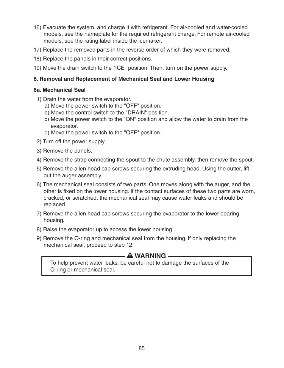 Hoshizaki FD-1001MWH(-C)  EN User Manual | Page 85 / 103