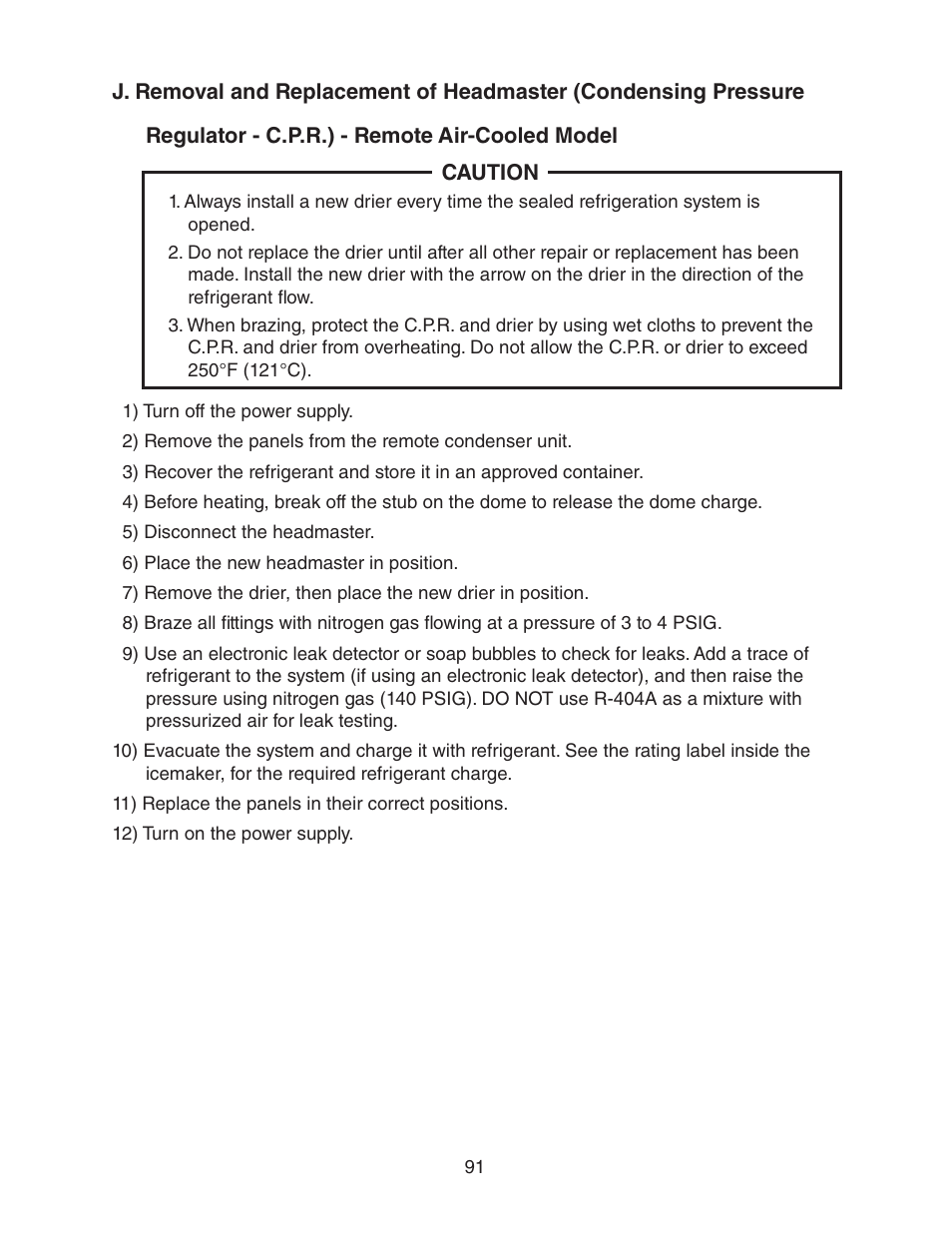 Remote air-cooled model | Hoshizaki FD-1001MWH(-C)  EN User Manual | Page 91 / 103