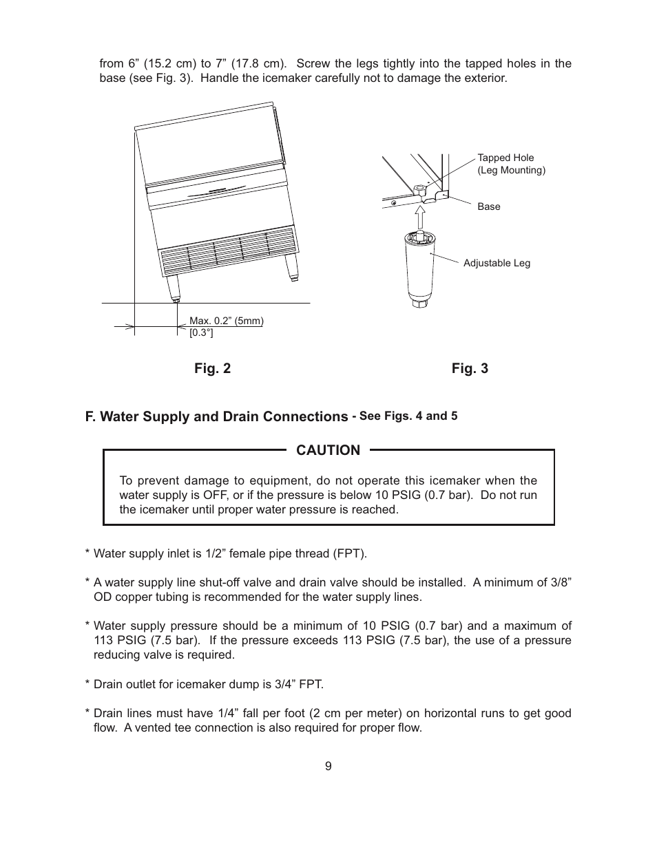 Hoshizaki SELF-CONTAINED CRESCENT CUBER L1F015102 User Manual | Page 12 / 22