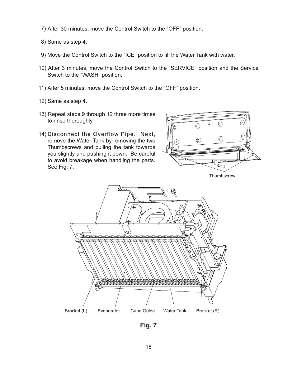 Fig. 7 | Hoshizaki SELF-CONTAINED CRESCENT CUBER L1F015102 User Manual | Page 18 / 22