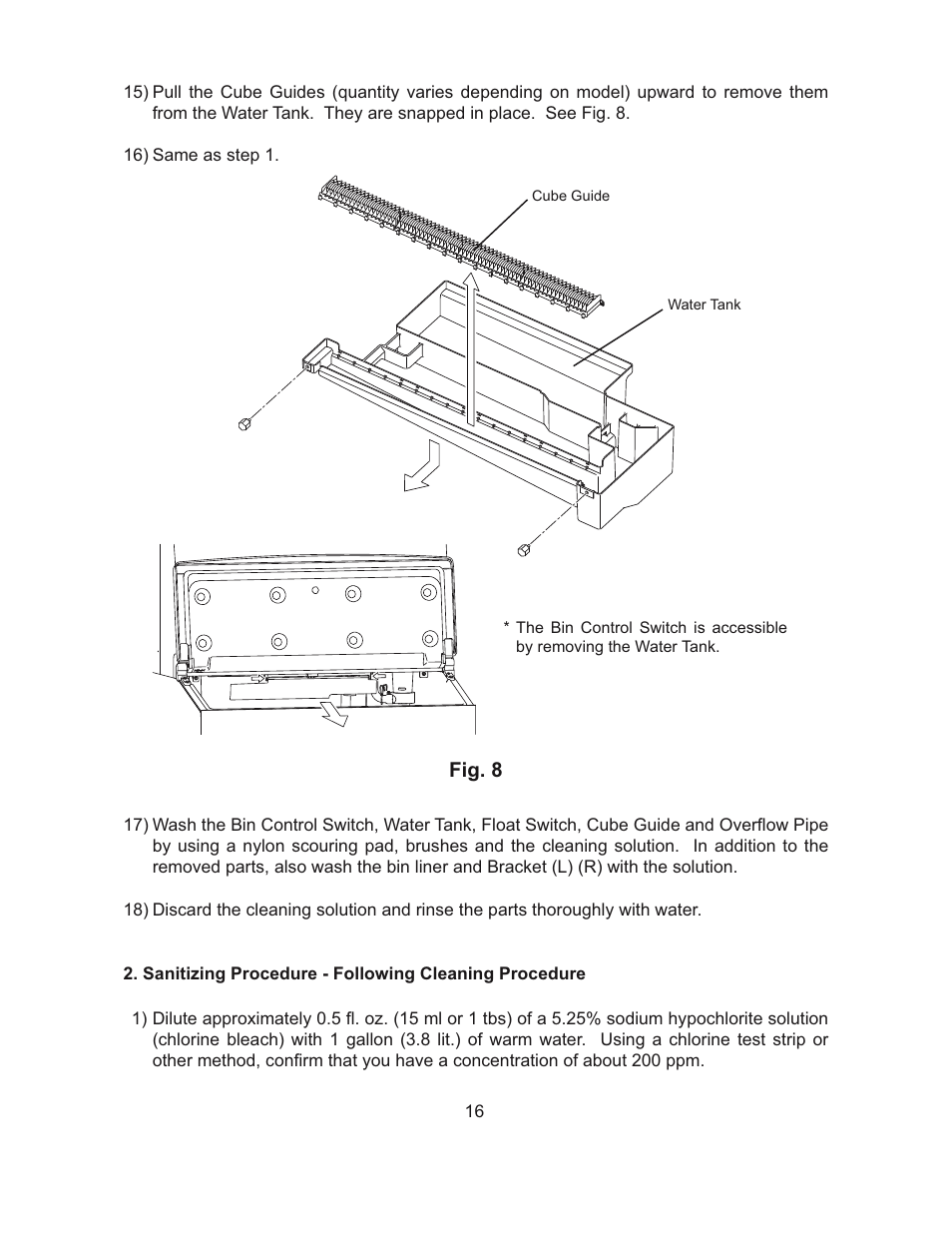 Hoshizaki SELF-CONTAINED CRESCENT CUBER L1F015102 User Manual | Page 19 / 22