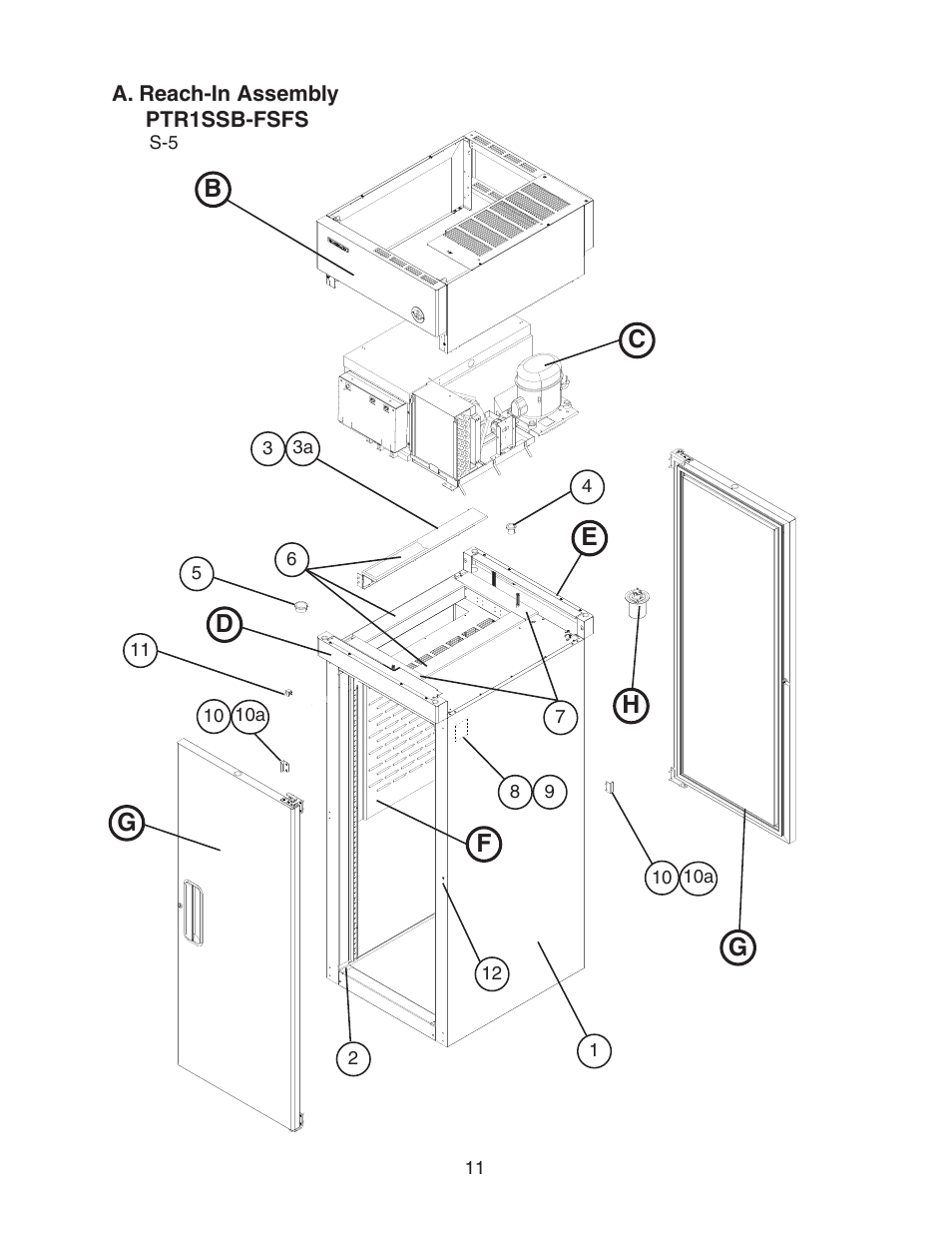 Ptr1ssb-fsfs | Hoshizaki PTR1SSB-FGFG User Manual | Page 11 / 47