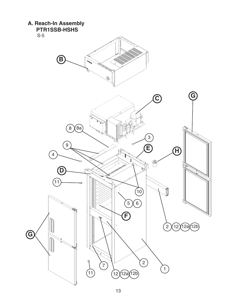 Ptr1ssb-hshs, Bd e f | Hoshizaki PTR1SSB-FGFG User Manual | Page 13 / 47