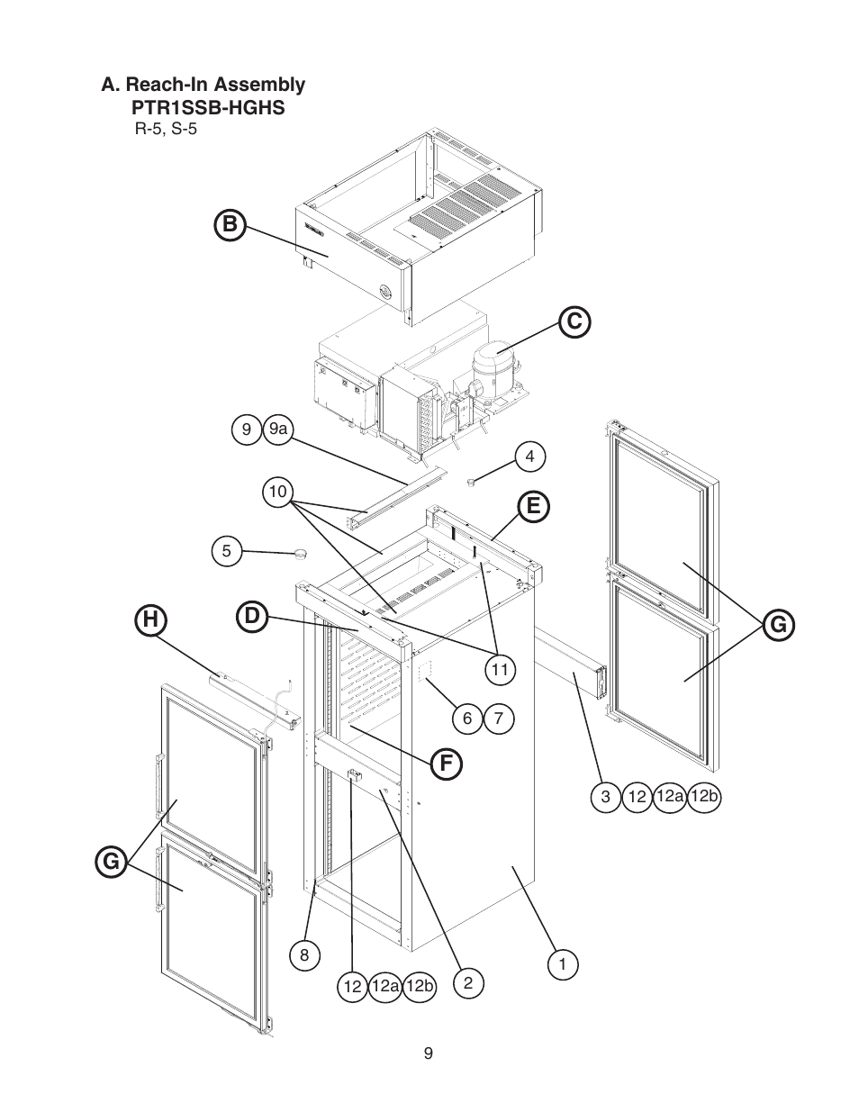 Ptr1ssb-hghs | Hoshizaki PTR1SSB-FGFG User Manual | Page 9 / 47