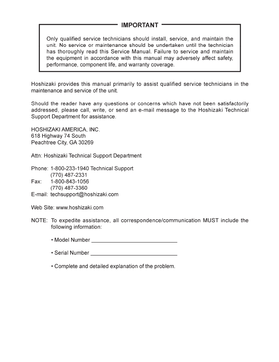 Hoshizaki F043-809 KMD-410MWH User Manual | Page 2 / 65