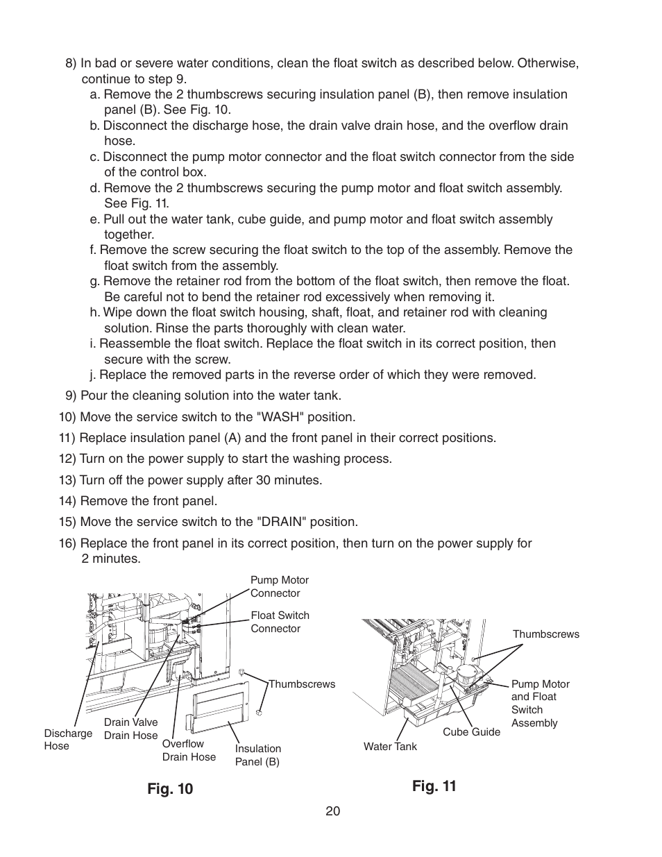 Fig. 11 fig. 10 | Hoshizaki KMD-450MAH User Manual | Page 20 / 25