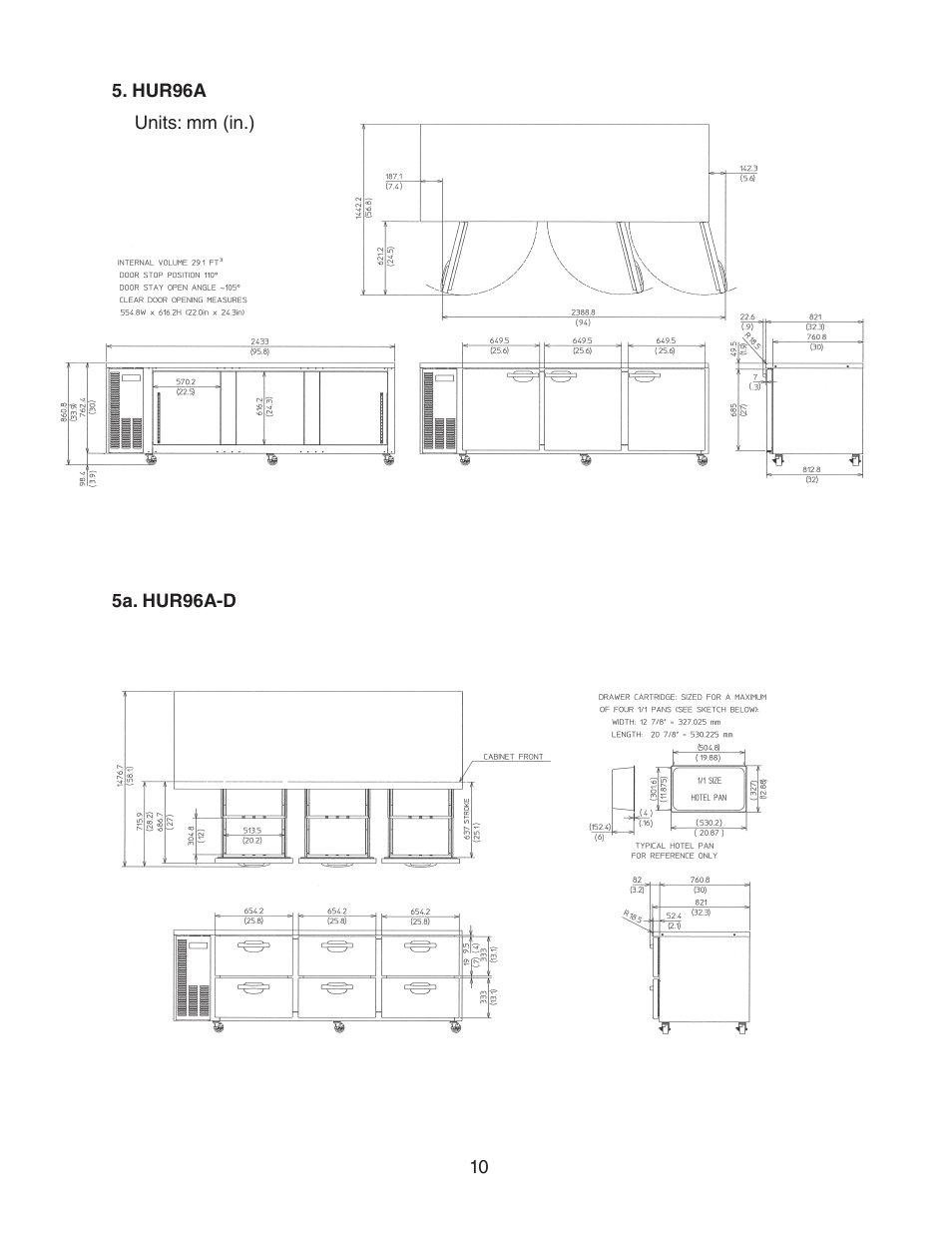 Hur96a, 5a. hur96a-d, Hur96a 5a. hur96a-d | Hoshizaki HUR40A(-D) User Manual | Page 10 / 64