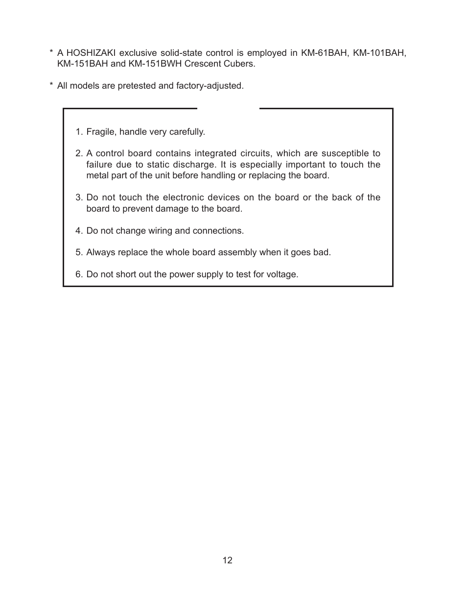 Hoshizaki KM-61BAH User Manual | Page 17 / 84