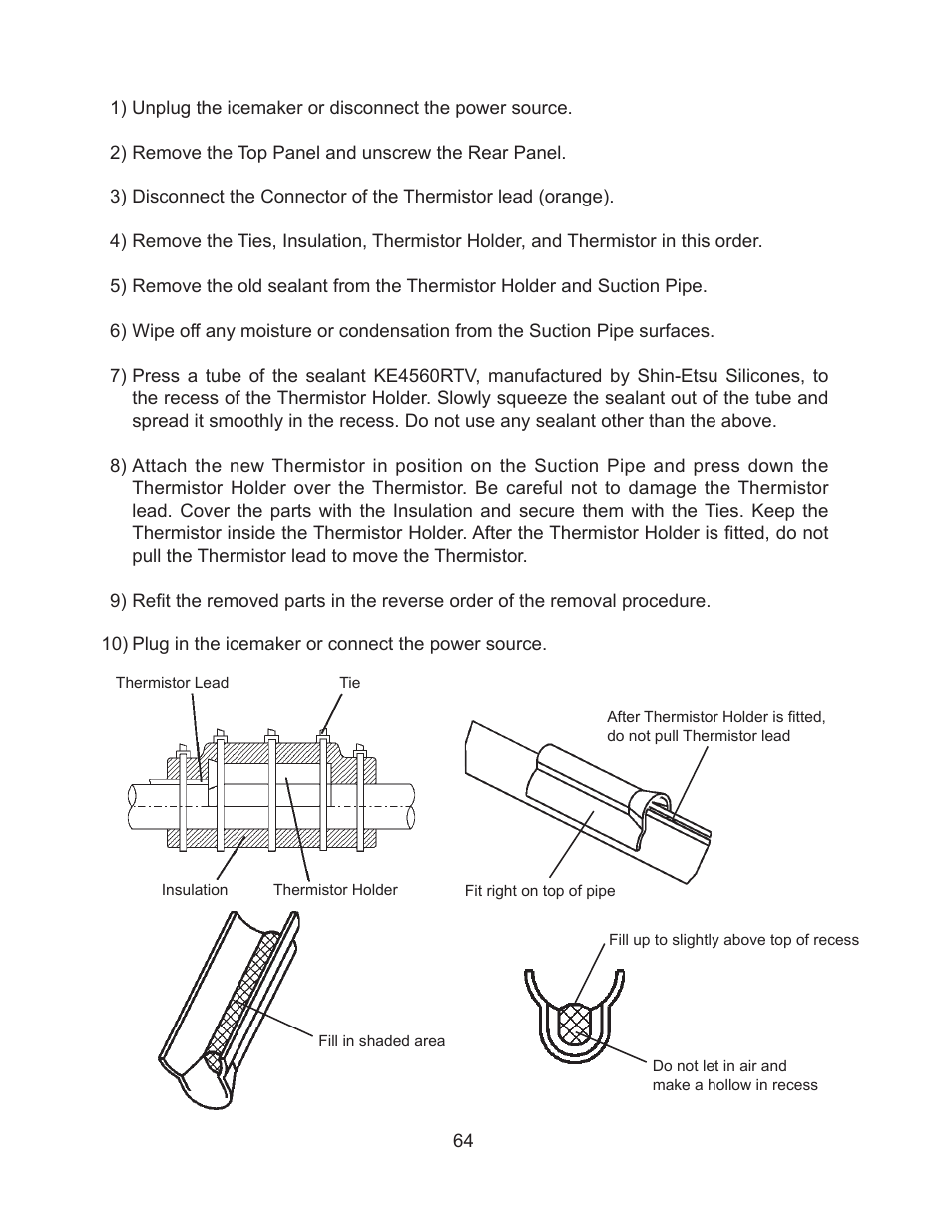 Thermistor, Fig. 23 | Hoshizaki KM-61BAH User Manual | Page 69 / 84