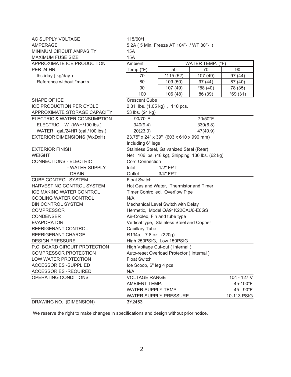 2[b] km-101bah | Hoshizaki KM-61BAH User Manual | Page 7 / 84