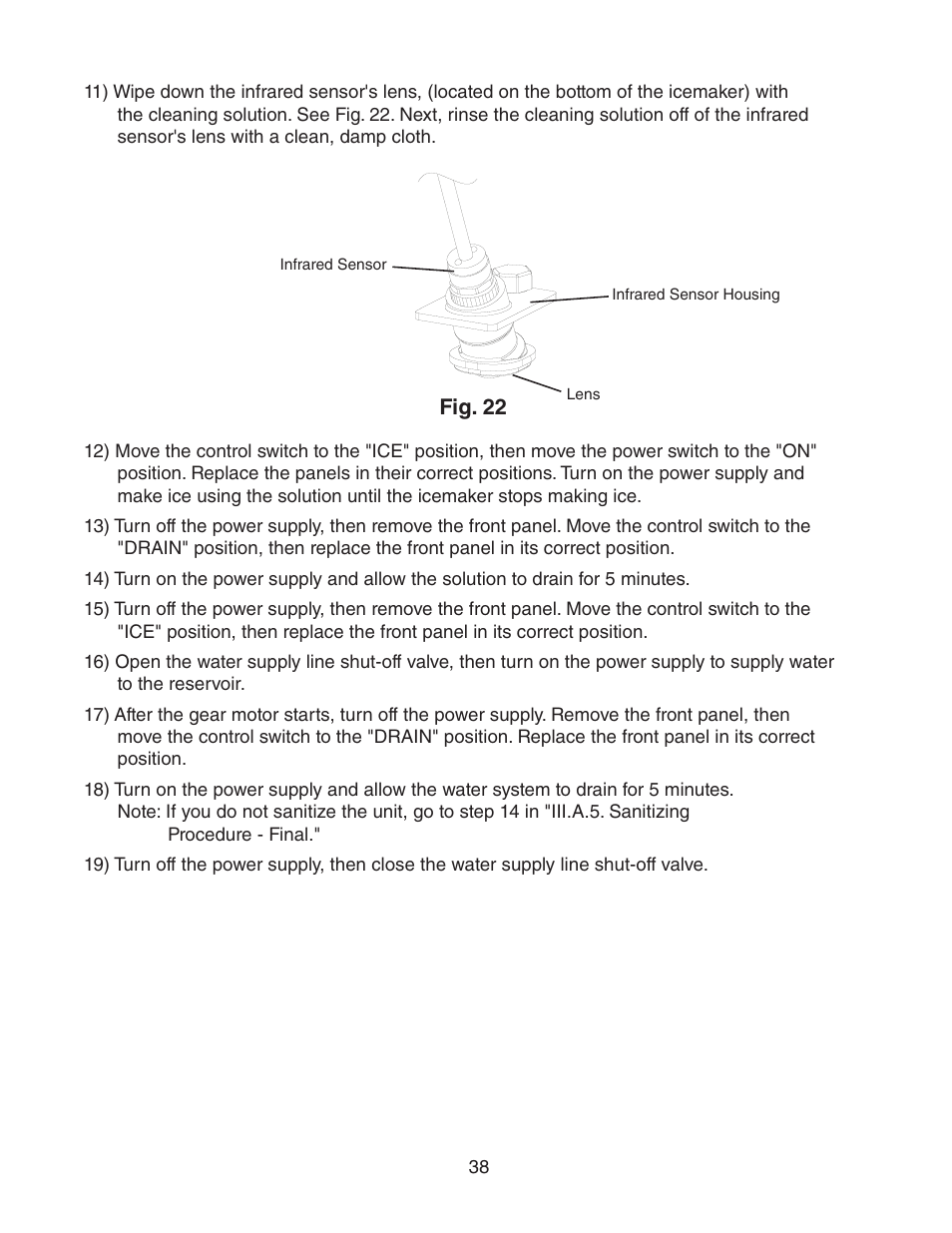 Hoshizaki FD-1001MRH(-C) User Manual | Page 38 / 44