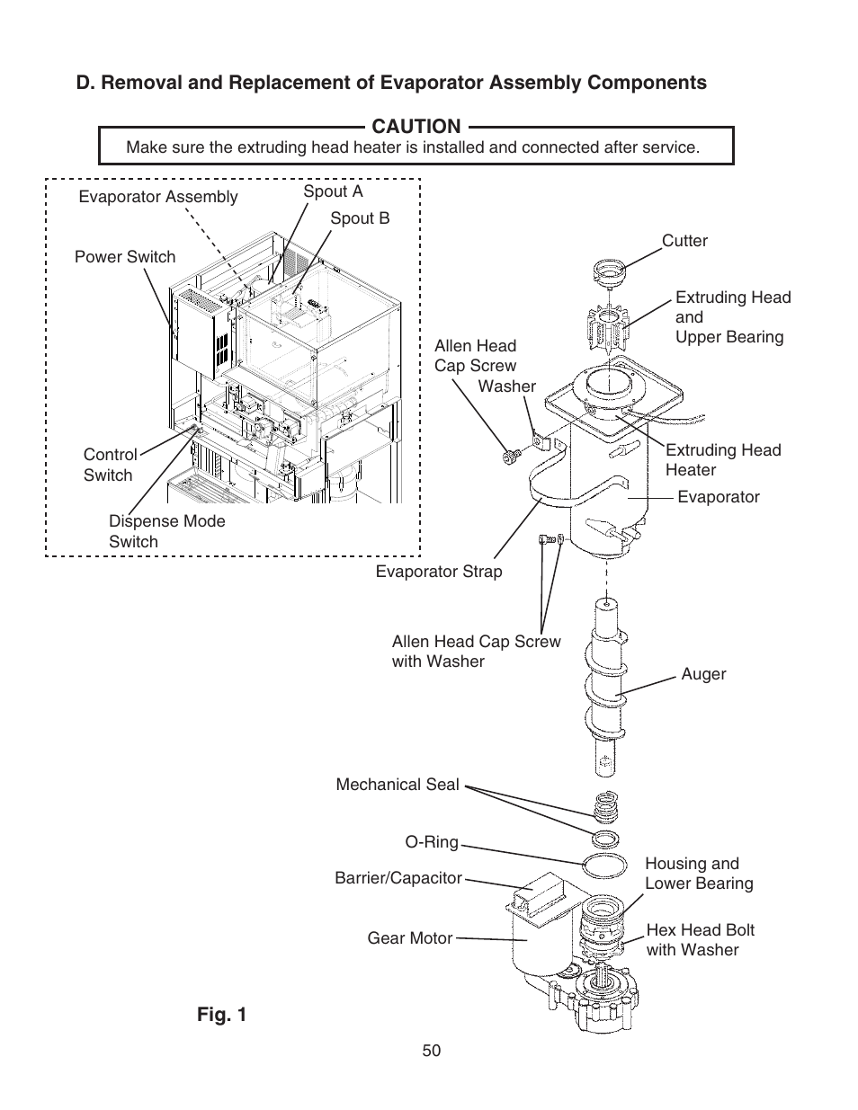 Hoshizaki CUBELET ICEMAKER/DISPENSER DCM-750BAH-OS User Manual | Page 50 / 69
