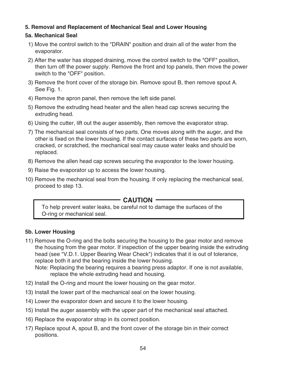 Hoshizaki CUBELET ICEMAKER/DISPENSER DCM-750BAH-OS User Manual | Page 54 / 69