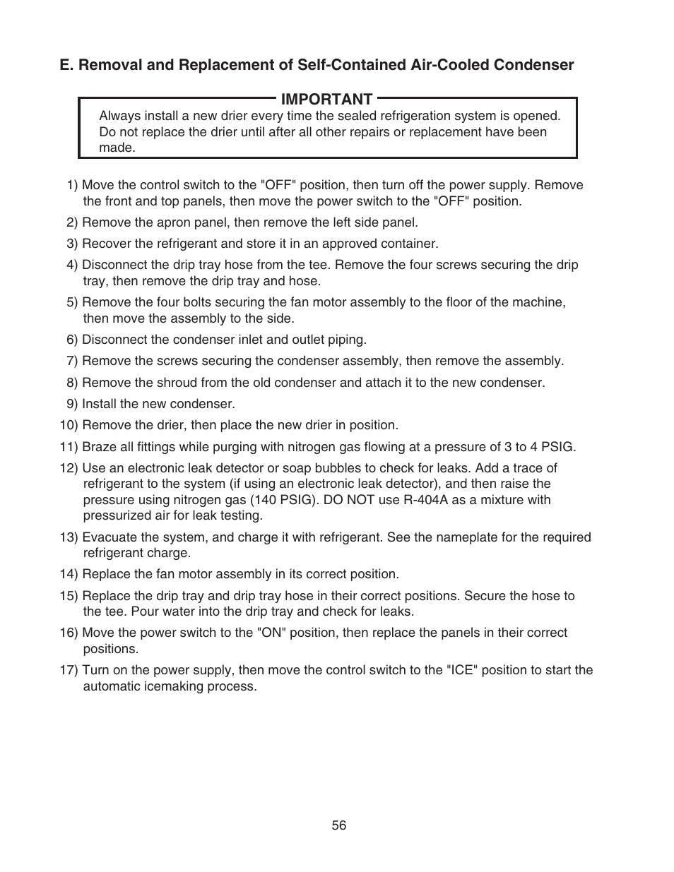 Hoshizaki CUBELET ICEMAKER/DISPENSER DCM-750BAH-OS User Manual | Page 56 / 69