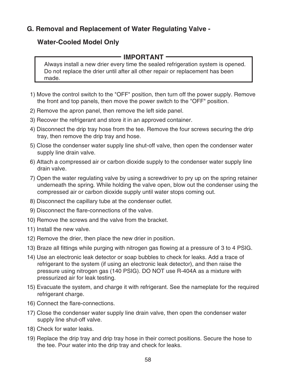 Hoshizaki CUBELET ICEMAKER/DISPENSER DCM-750BAH-OS User Manual | Page 58 / 69