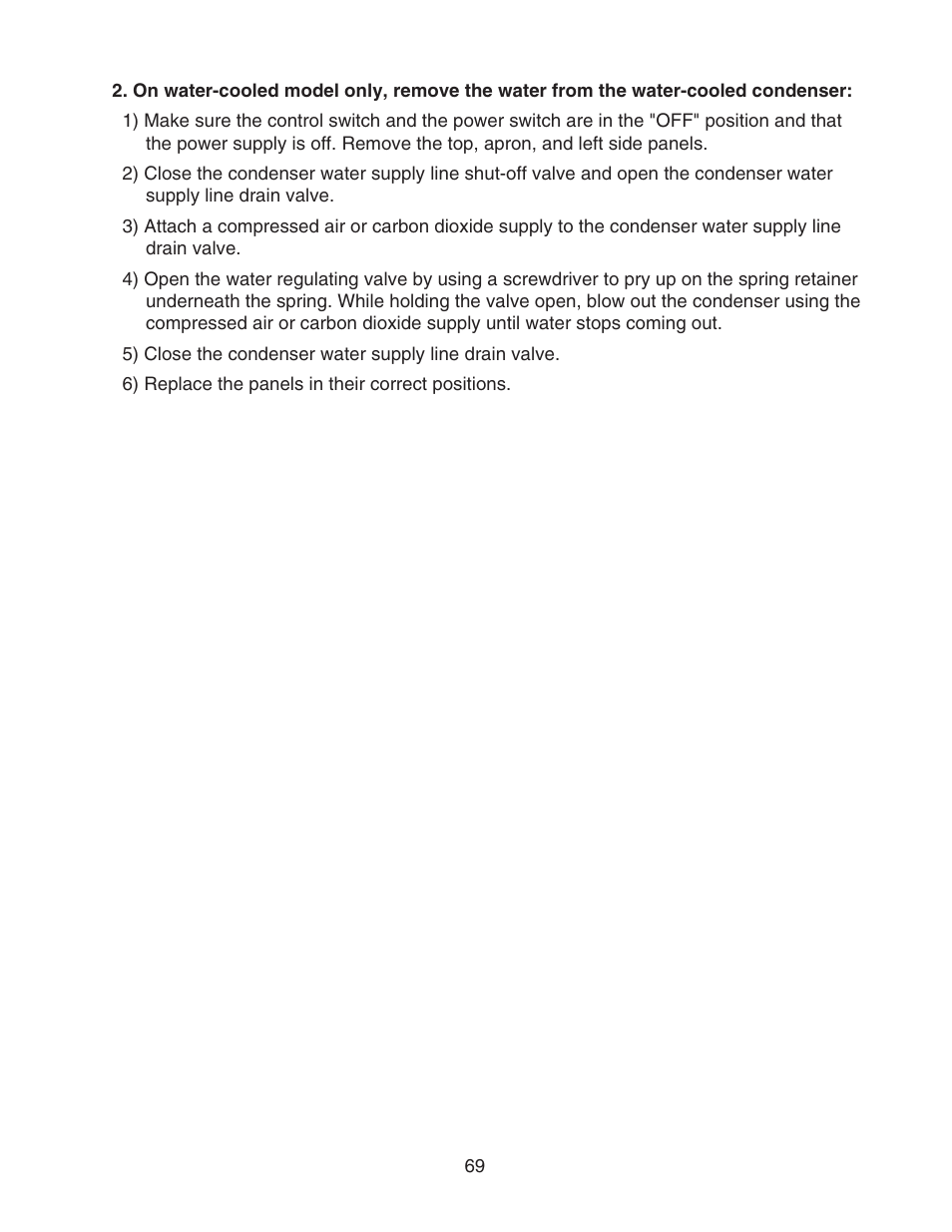 Hoshizaki CUBELET ICEMAKER/DISPENSER DCM-750BAH-OS User Manual | Page 69 / 69