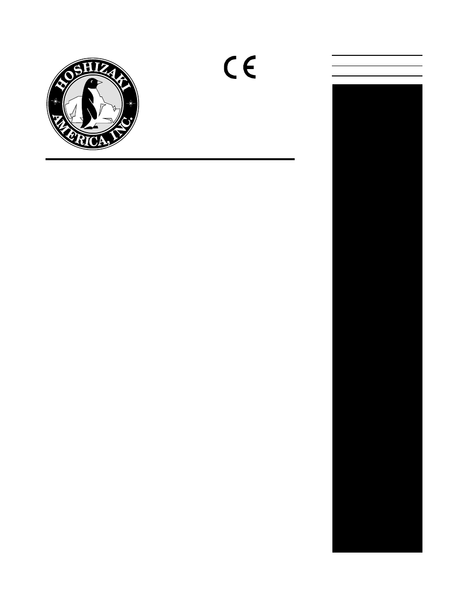 Hoshizaki KM-1300SAH-E User Manual | 65 pages