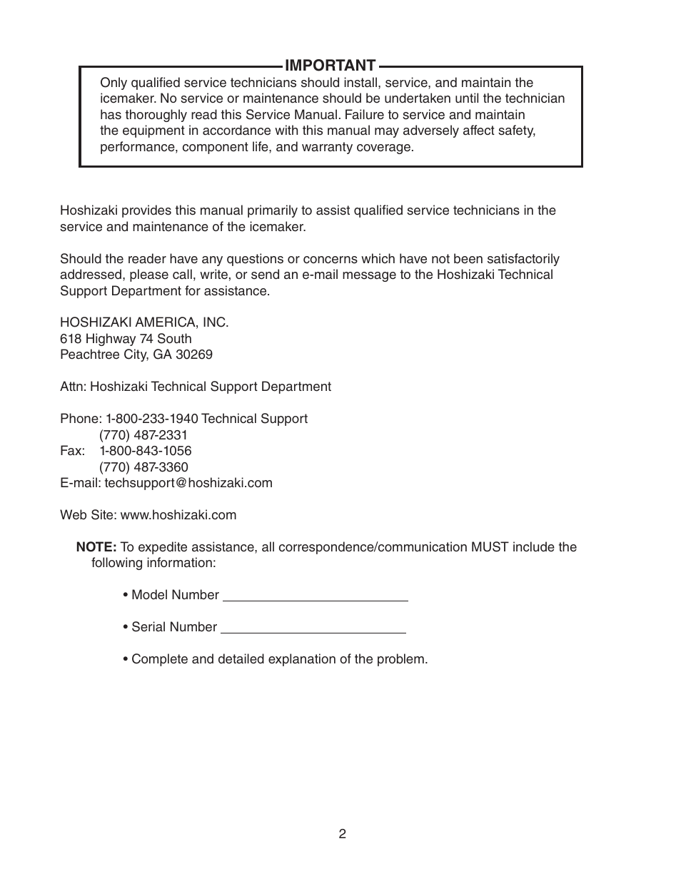 Hoshizaki KM-1301SAH/3 User Manual | Page 2 / 84
