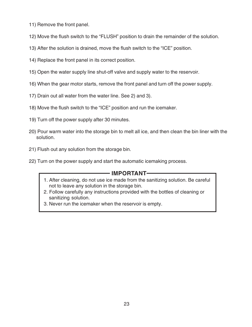 Hoshizaki MODULAR FLAKER SERENITY SERIES SRC-10H User Manual | Page 23 / 25