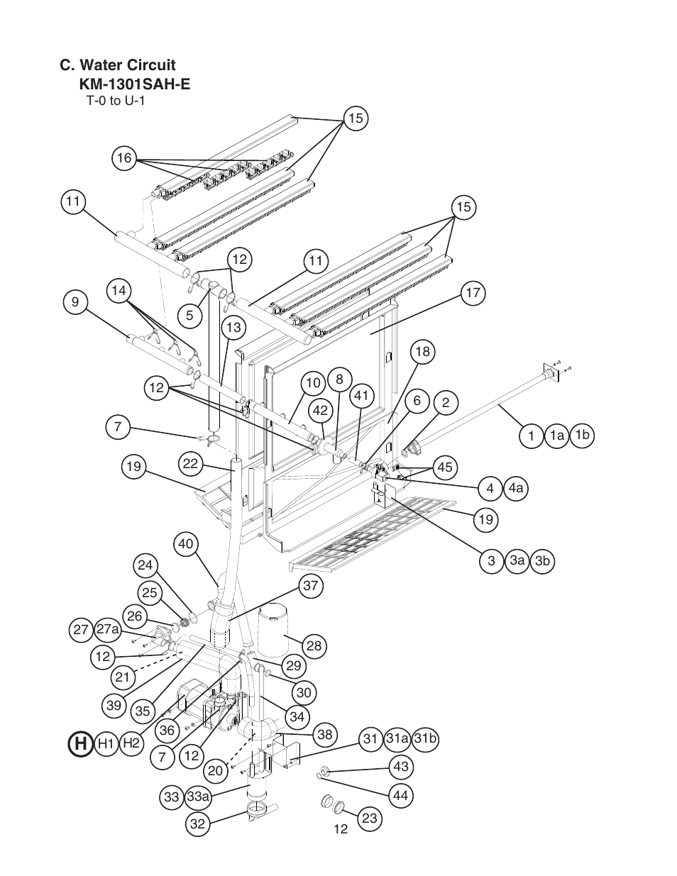 C. water circuit | Hoshizaki KM-1301SAH-E User Manual | Page 12 / 22