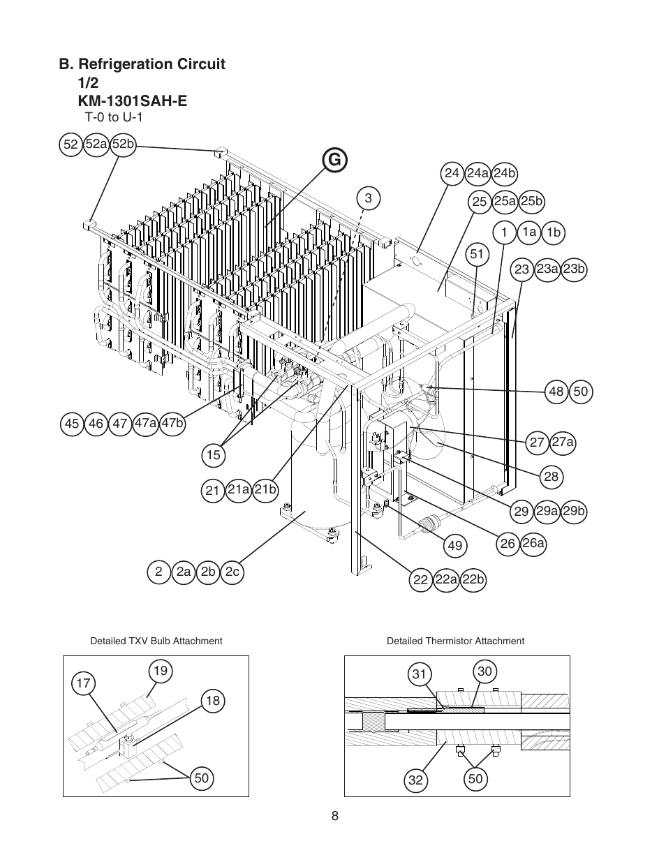 B. refrigeration circuit | Hoshizaki KM-1301SAH-E User Manual | Page 8 / 22