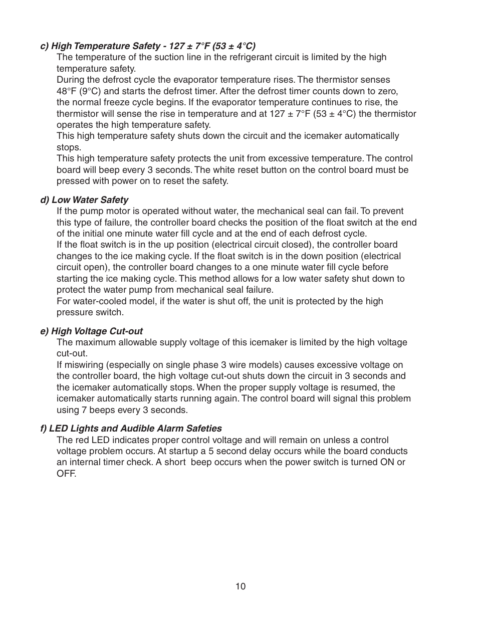 Hoshizaki KM-320MAH User Manual | Page 10 / 50