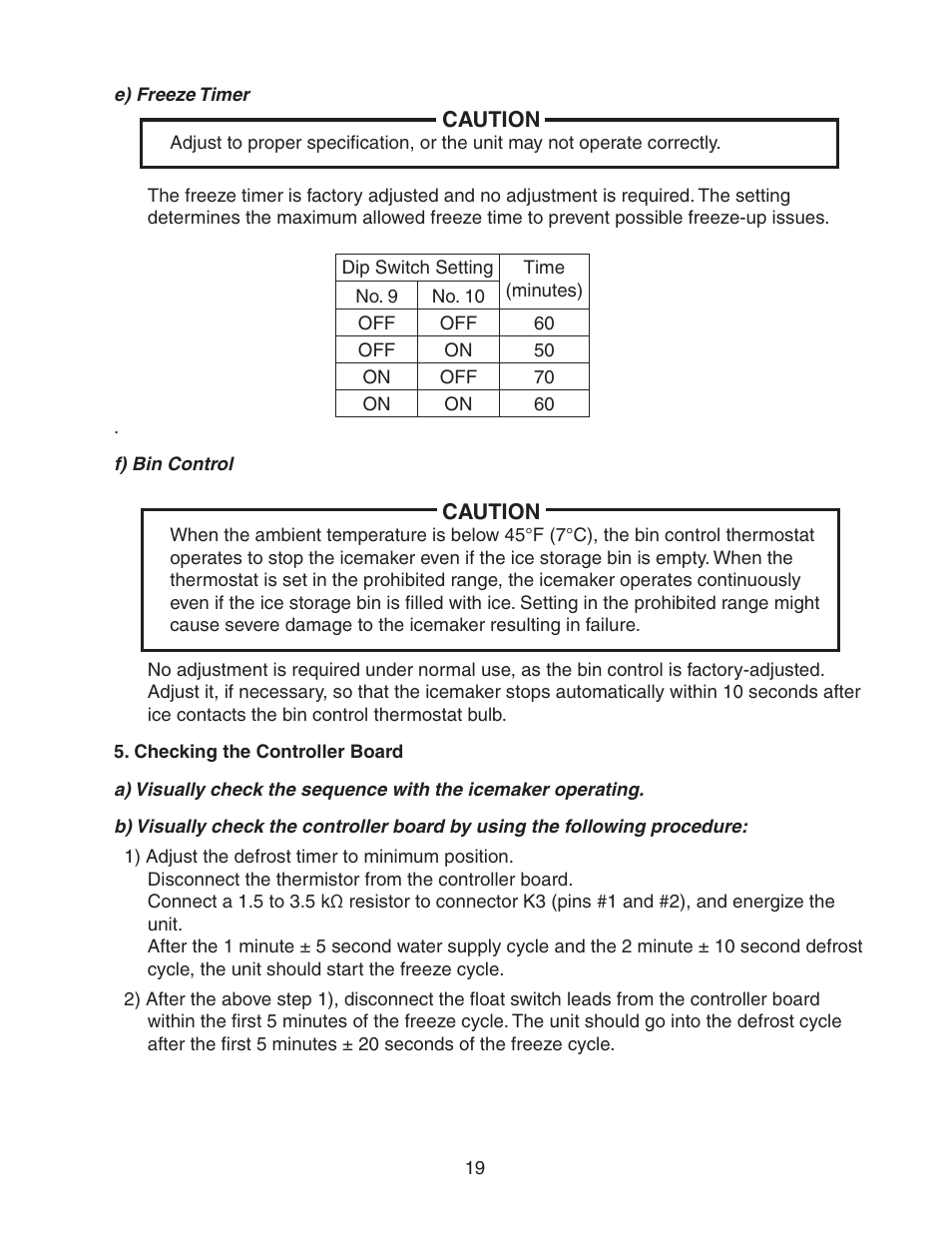 Checking the controller board | Hoshizaki KM-320MAH User Manual | Page 19 / 50