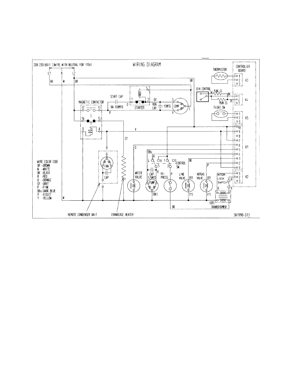 B1] km-630mrh (with auxiliary codes l-0, m-0, m-1) | Hoshizaki MODULAR CRESCENT CUBER KM-630MRH User Manual | Page 33 / 67