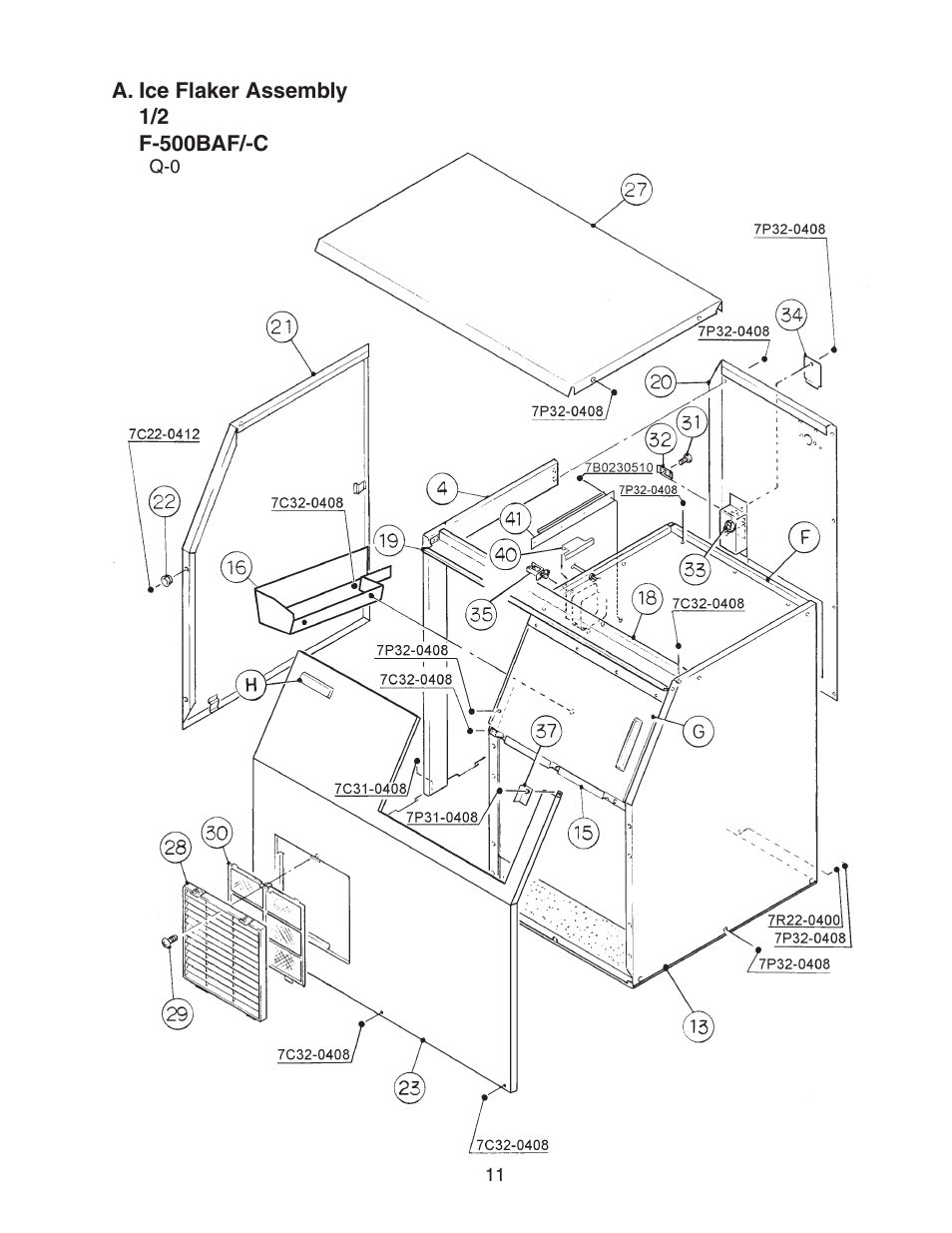 Hoshizaki F-500BAF/-C User Manual | Page 11 / 38