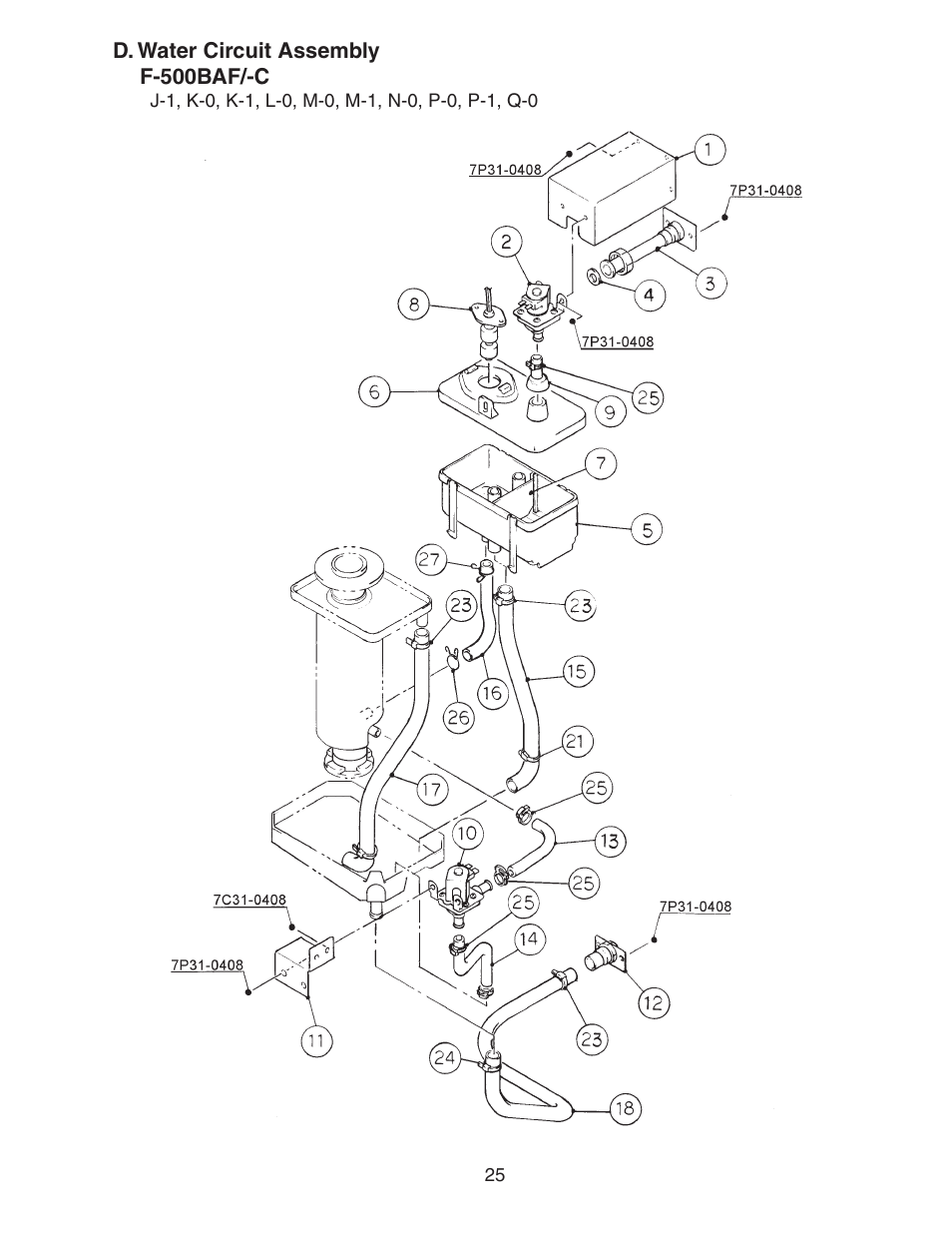 Hoshizaki F-500BAF/-C User Manual | Page 25 / 38